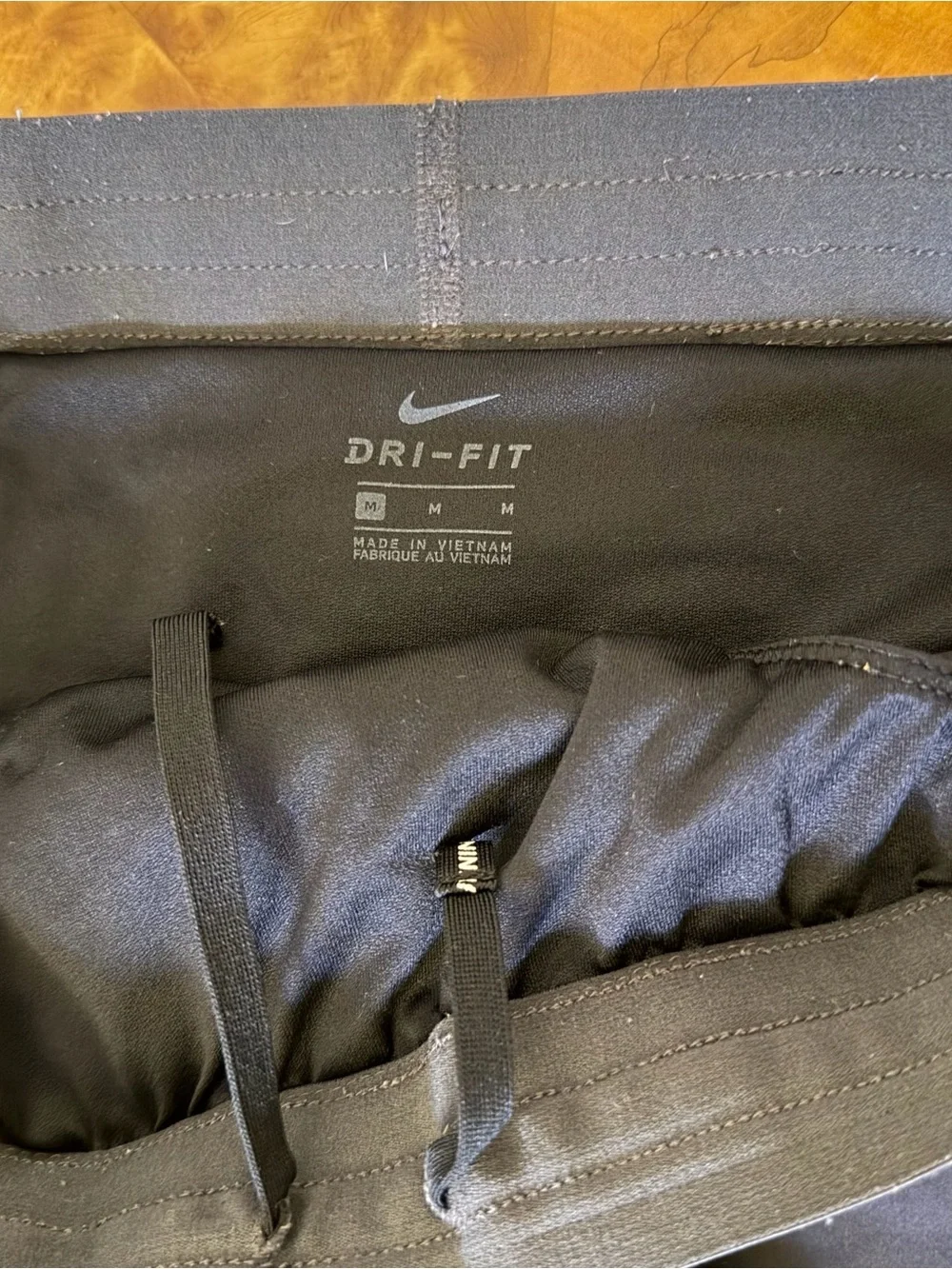 Nike Running Shorts Black Athletic Lined Drawstring Womens Medium
